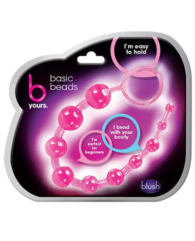 Blush Novelties Blush B Yours Basic Anal Beads Pink Anal Toys