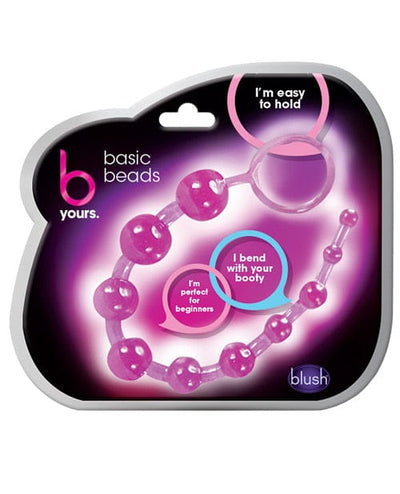 Blush Novelties Blush B Yours Basic Anal Beads Purple Anal Toys