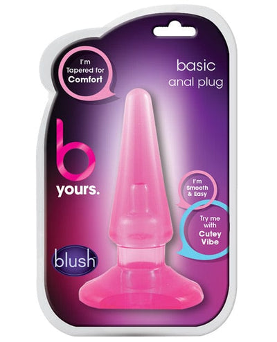 Blush Novelties Blush B Yours Basic Anal Plug Pink Anal Toys
