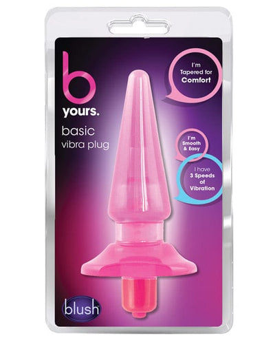 Blush Novelties Blush B Yours Basic Vibra Plug Pink Anal Toys