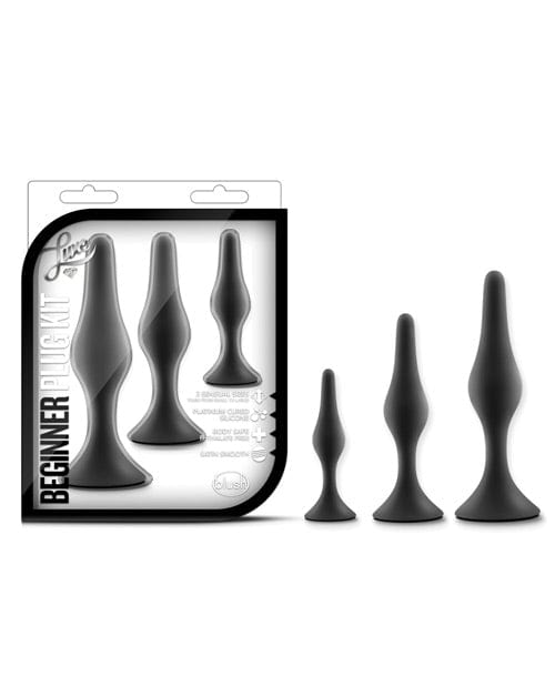 Blush Novelties Blush Luxe Beginner Plug Kit Black Anal Toys