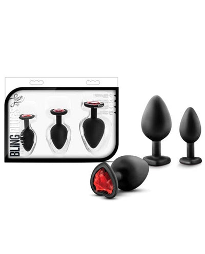 Blush Novelties Blush Luxe Bling Plugs Training Kit Black/Red Anal Toys