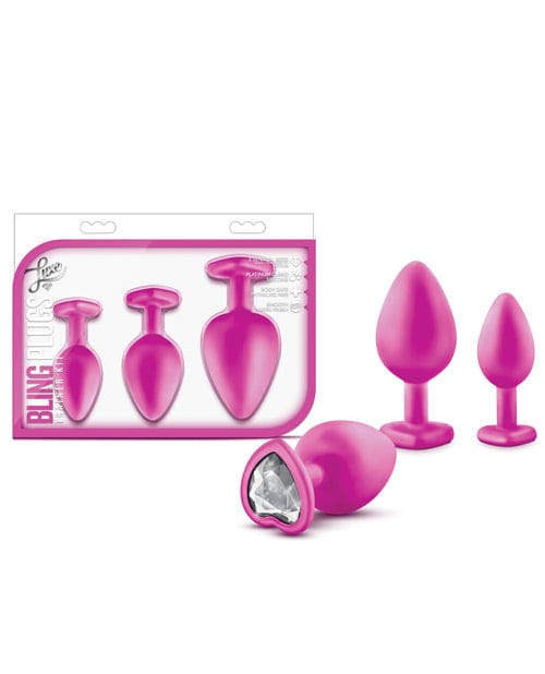 Blush Novelties Blush Luxe Bling Plugs Training Kit Pink/White Anal Toys