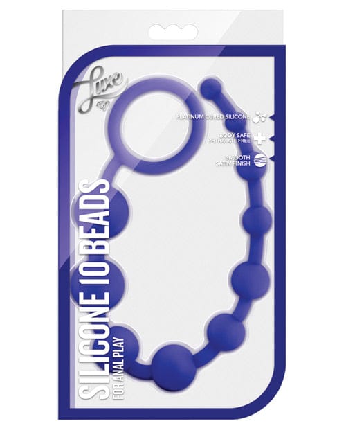 Blush Novelties Blush Luxe Silicone Beads Purple Anal Toys