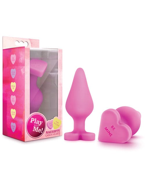 Blush Novelties Blush Play With Me Naughty Candy Heart Do Me Now Plug Pink Anal Toys