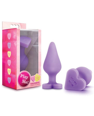 Blush Novelties Blush Play With Me Naughty Candy Heart Do Me Now Plug Purple Anal Toys