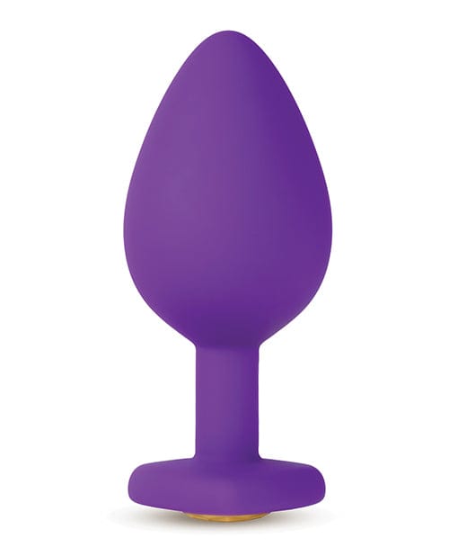 Blush Novelties Blush Temptasia Bling Plug with Gem Medium - Purple Anal Toys