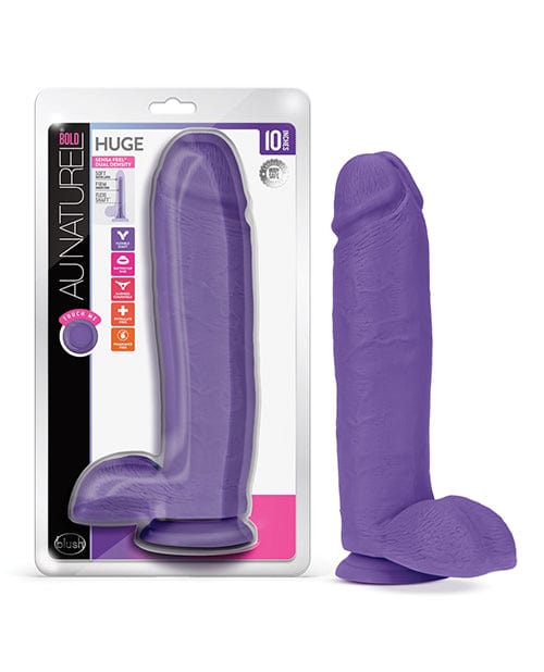 Blush Novelties Blush Au Naturel Bold Huge 10.5" Dildo Purple Dildos