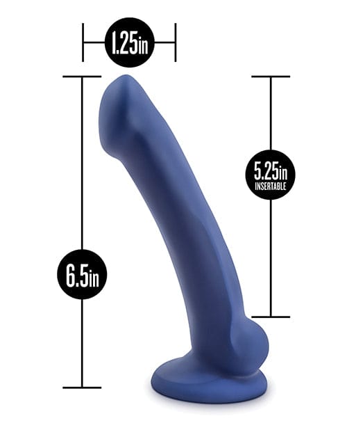 Blush Novelties Blush Avant D10 Silicone Dildo - Ergo Mini Indigo Dildos