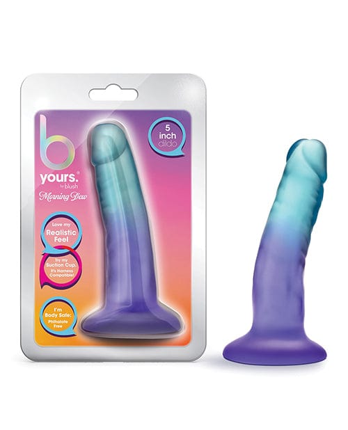 Blush Novelties Blush B Yours 5" Morning Dew Dildo - Sapphire Dildos
