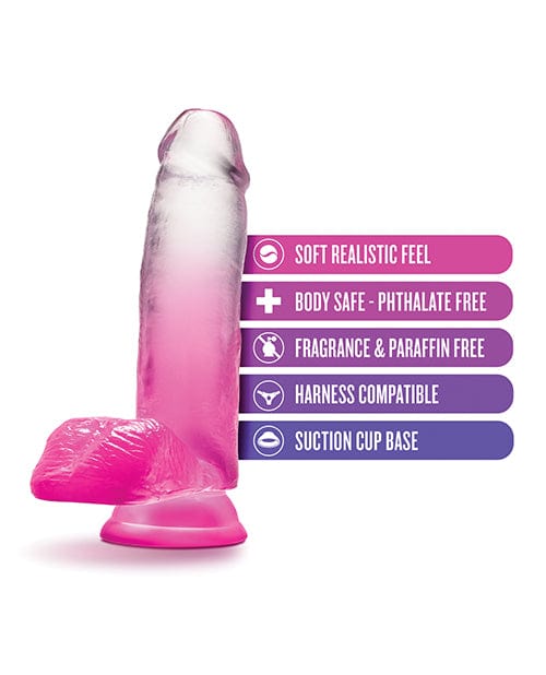 Blush B Yours 7 inch Sugar Magnolia Dildo - Fuchsia