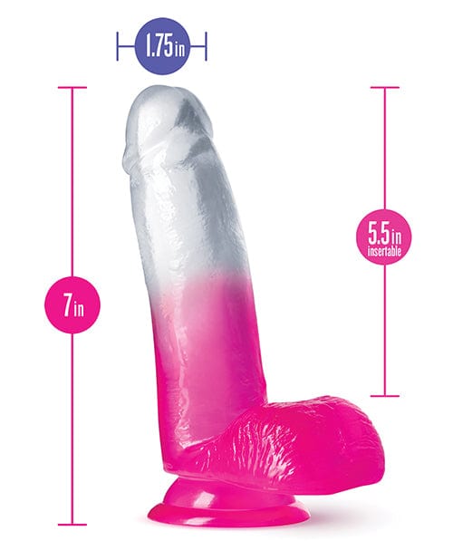 Blush Novelties Blush B Yours 7" Sugar Magnolia Dildo - Fuchsia Dildos