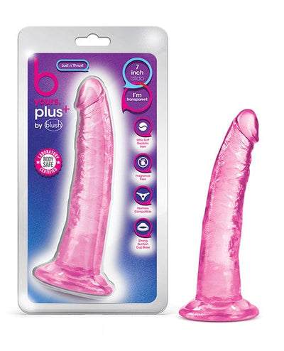 Blush Novelties Blush B Yours Plus 7.5" Lust N' Thrust Dildo Pink Dildos