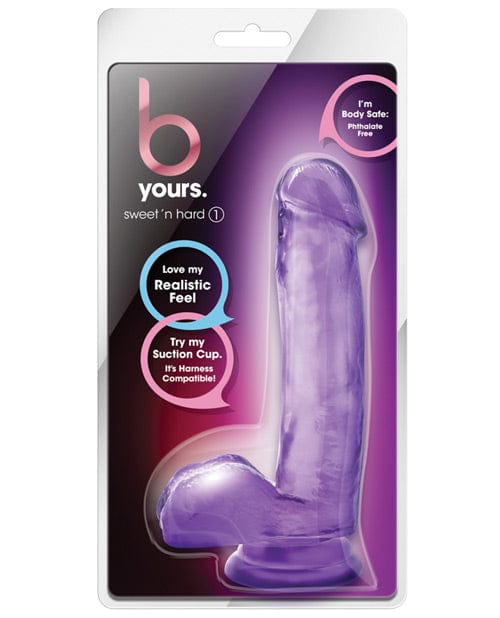 Blush Novelties Blush B Yours Sweet N Hard 1 with Suction Cup - Purple Dildos