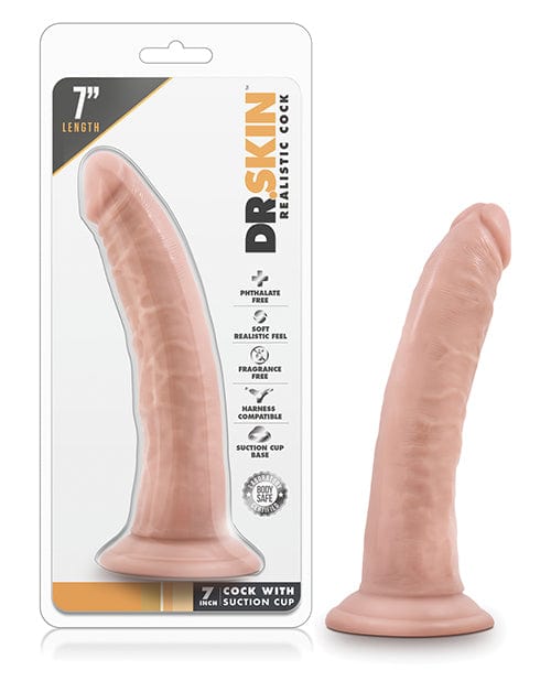 Blush Novelties Blush Dr. Skin 7" Cock with Suction Cup - Vanilla Dildos