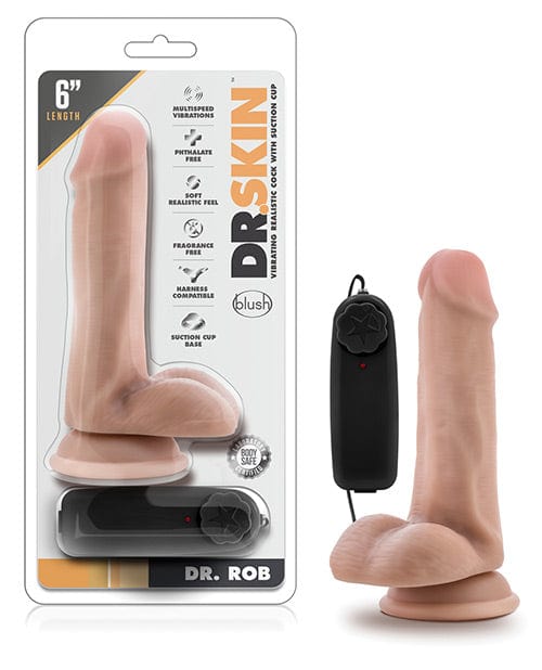 Blush Novelties Blush Dr. Skin Dr. Rob 6" Cock with Suction Cup 6 inches Dildos
