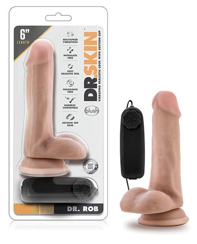 Blush Novelties Blush Dr. Skin Dr. Rob 6" Cock with Suction Cup 6 inches Dildos