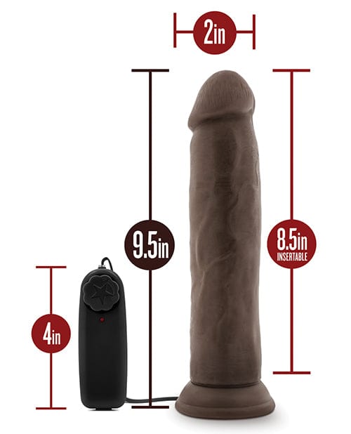 Blush Novelties Blush Dr. Skin Dr. Throb 9.5" Cock with Suction Cup - Chocolate Dildos