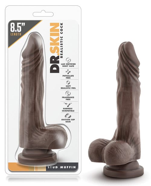 Blush Novelties Blush Dr. Skin Mr. Skin Stud Muffin - Chocolate Dildos