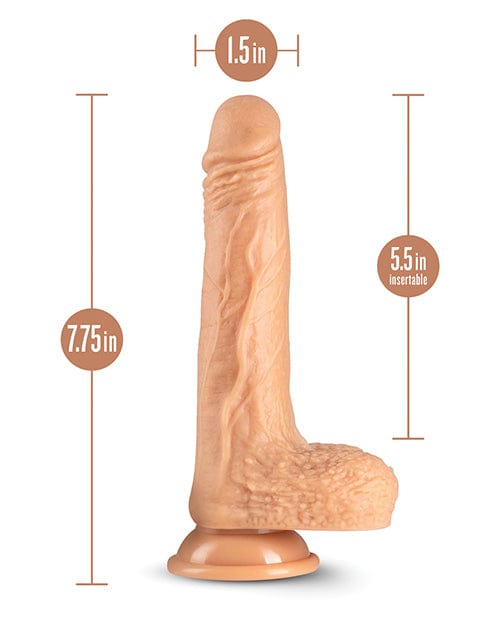 Blush Novelties Blush Dr. Skin Silicone Dr. Grey 7" Thrusting Dildo - Vanilla Dildos