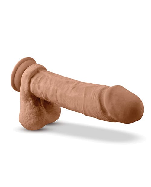 Blush Novelties Blush Dr. Skin Silicone Dr. Julian 9" Dildo W-balls - Mocha Dildos