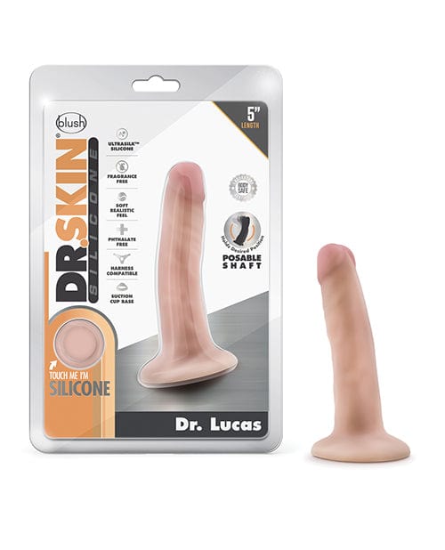 Blush Novelties Blush Dr. Skin Silicone Dr. Lucas 5.5" Dildo Vanilla Dildos
