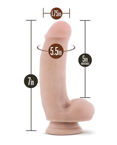 Blush Novelties Blush Dr. Skin Silicone Dr. Samuel 7" Dildo W/balls Dildos