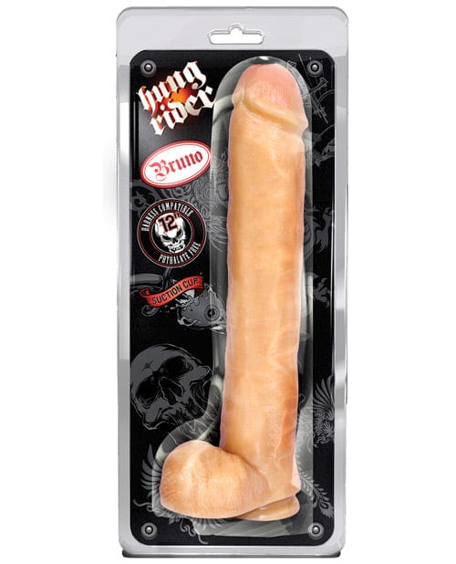 Blush Novelties Blush Hung Rider Bruno 12" Dildo with Suction Cup - Flesh Dildos