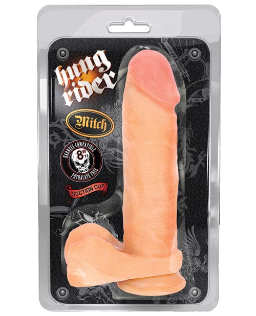 Blush Hung Rider Mitch 8" Dildo with Suction Cup - Flesh