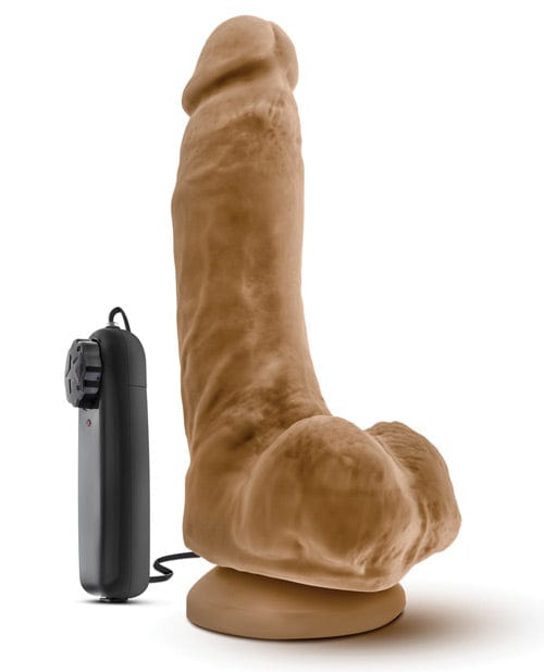 Blush Novelties Blush Loverboy The Boxer 9" Vibrating Realistic Cock - Mocha Dildos