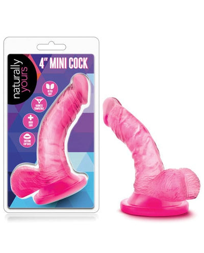 Blush Novelties Blush Naturally Yours 4" Mini Cock - Pink Dildos