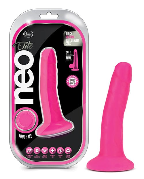Blush Neo Elite 6" Silicone Dual Density Cock