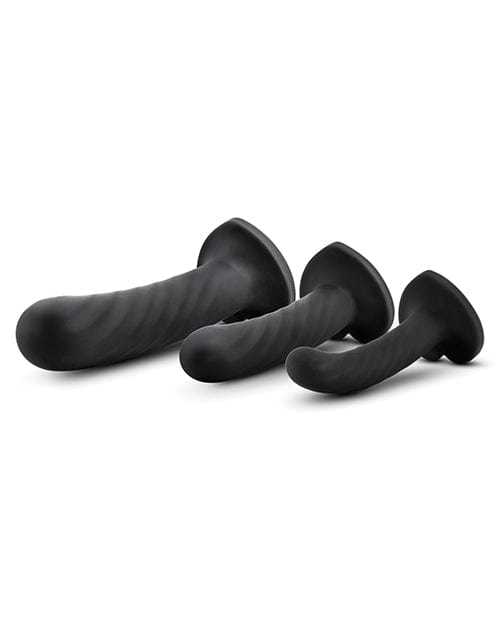 Blush Novelties Blush Temptasia Twist Kit - Black Set Of 3 Dildos
