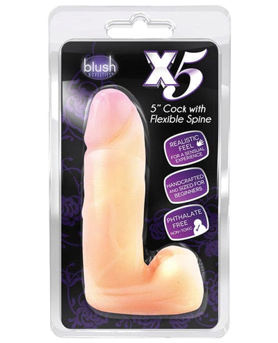 Blush Novelties Blush X5 Plus 5" Cock with Flexible Spine Dildos