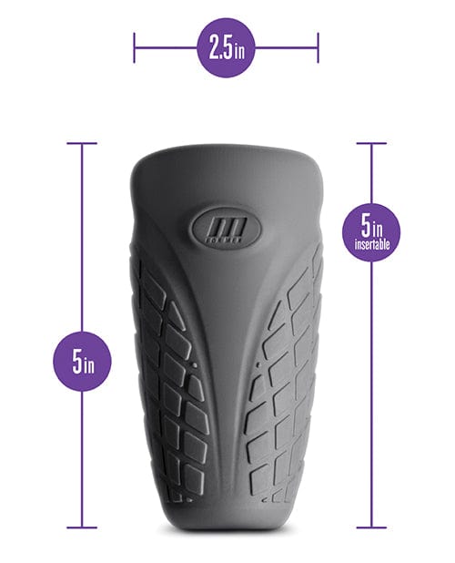 Blush Novelties Blush M Elite Platinum Gript Silicone Stroker - Black Penis Toys