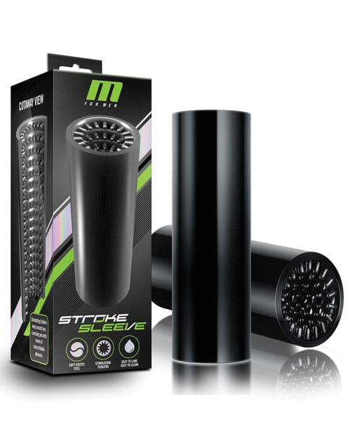 Blush Novelties Blush M For Men Stroke Sleeve Black Penis Toys