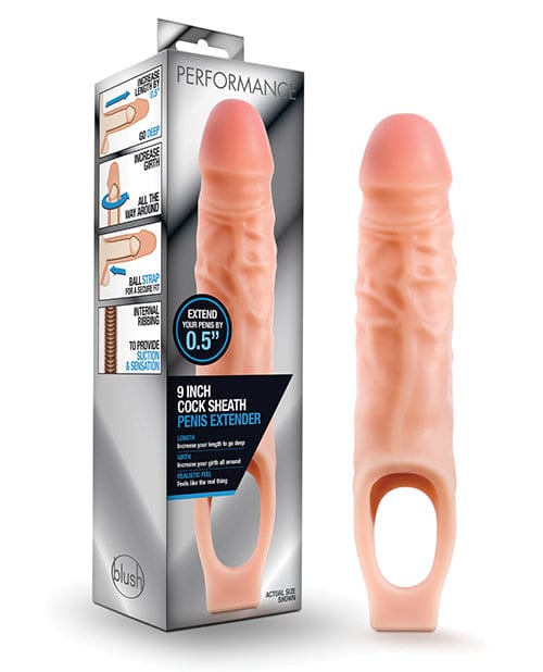 Blush Novelties Blush Performance 9" Cock Sheath Penis Extender - Flesh Penis Toys