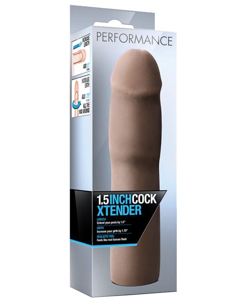 Blush Novelties Blush Performance Cock Xtender Brown / 1.5 inches Penis Toys