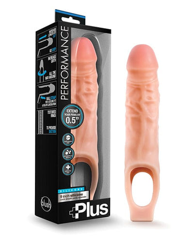 Blush Novelties Blush Performance Plus Silicone Cock Sheath Penis Extender 9 inches Penis Toys