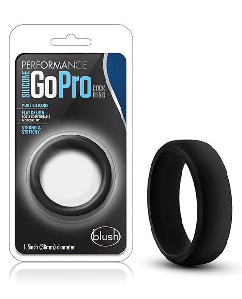 Blush Novelties Blush Performance Silicone Go Pro Cock Ring Black Penis Toys