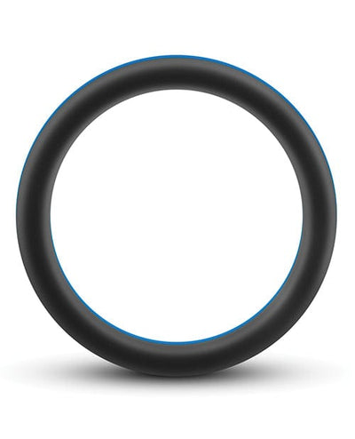 Blush Novelties Blush Performance Silicone Go Pro Cock Ring - Black-Blue Penis Toys