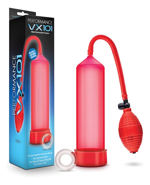 Blush Novelties Blush Performance VX101 Male Enhancement Pump - Red Penis Toys