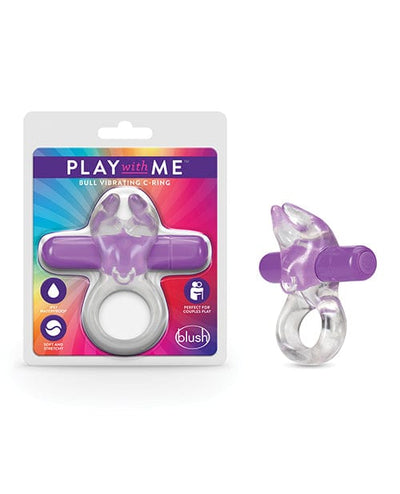 Blush Novelties Blush Play With Me Bull Vibrating Cock Ring Purple Penis Toys