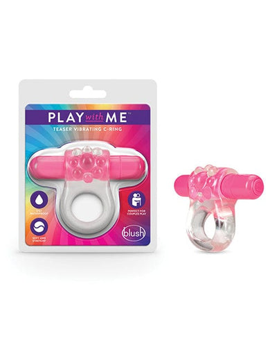 Blush Novelties Blush Play With Me Teaser Vibrating Cock Ring Pink Penis Toys
