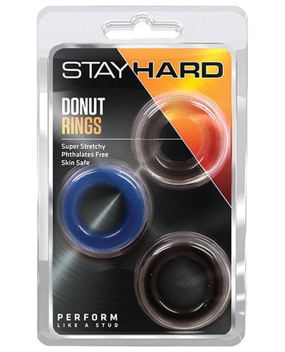 Blush Novelties Blush Stay Hard Donut Rings 3 Pack Penis Toys