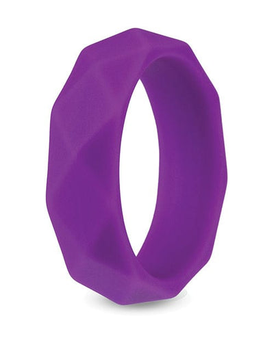 Blush Novelties Blush Wellness Geo Cock Ring - Purple Penis Toys