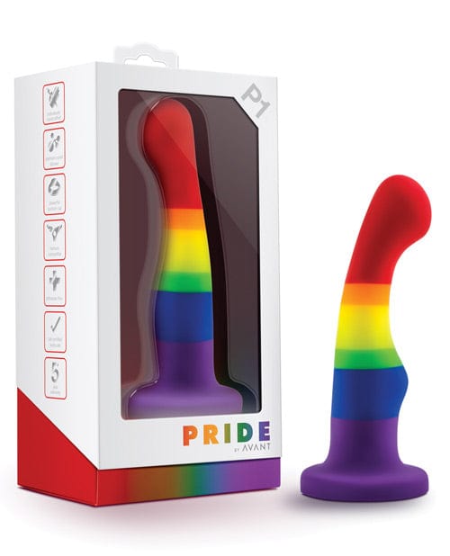 Blush Novelties Blush Avant P1 Gay Pride Silicone Dong - Freedom Sale