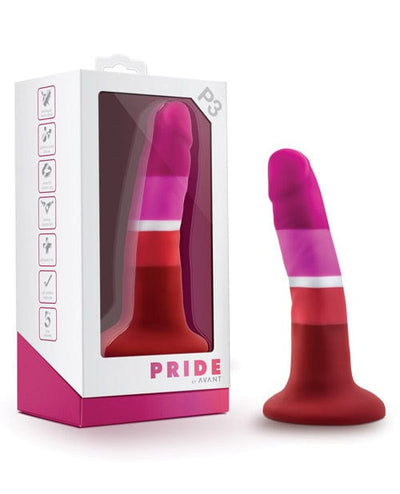 Blush Novelties Blush Avant P3 Lesbian Pride Silicone Dong - Beauty Sale