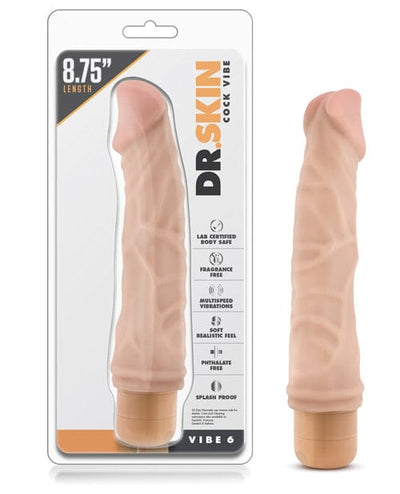 Blush Novelties Blush Dr. Skin Vibe 9" Dong #6 - Beige Vibrators