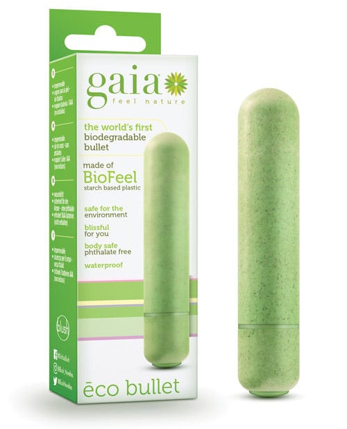 Blush Novelties Blush Gaia Eco Bullet Green Vibrators